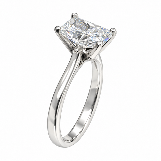1.25 Carat Radiant Cut Lab Grown Diamond Ring