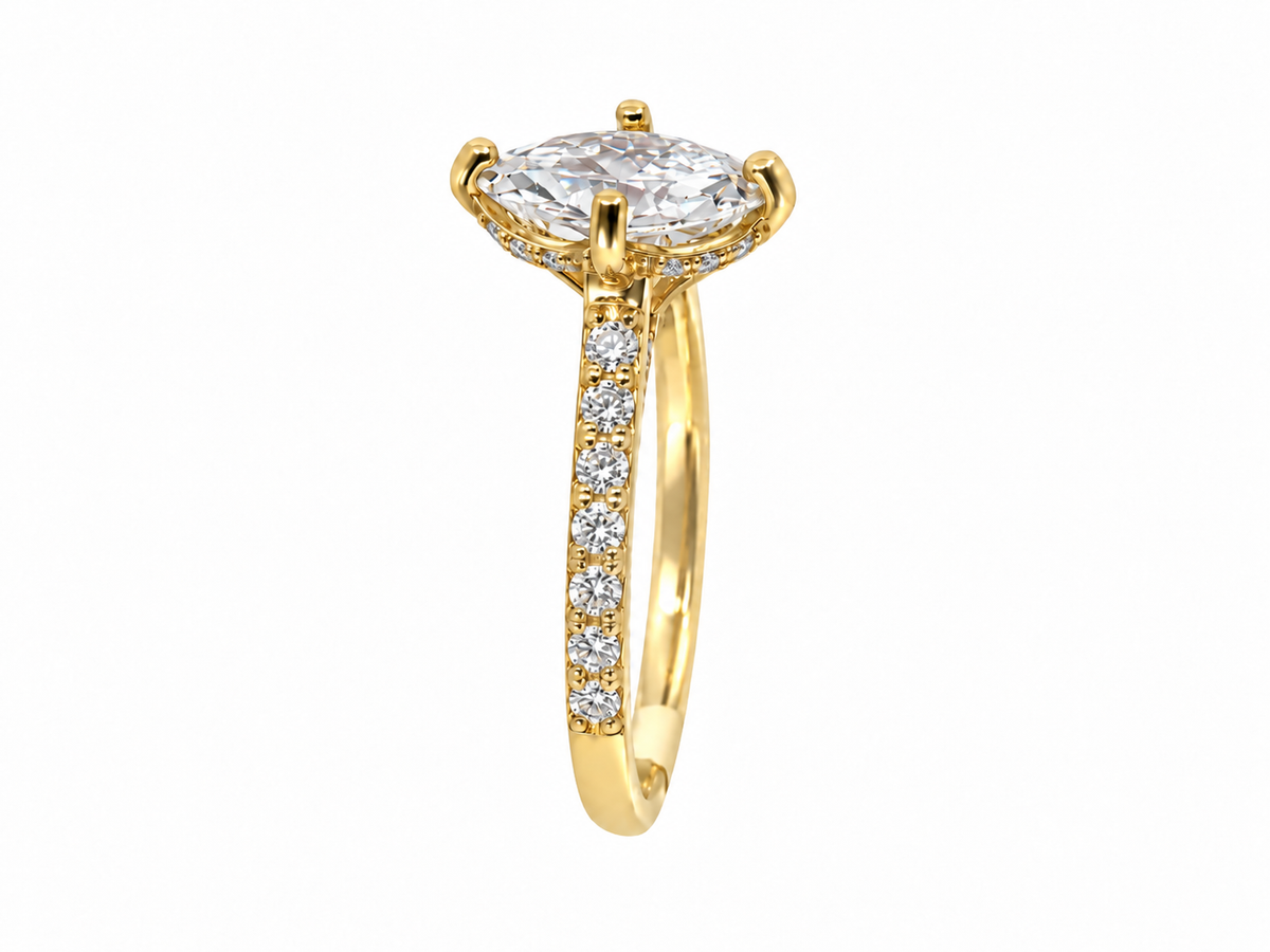 1.25 Carat Marquise Cut Lab Grown Diamond Ring