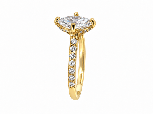 1.25 Carat Marquise Cut Lab Grown Diamond Ring