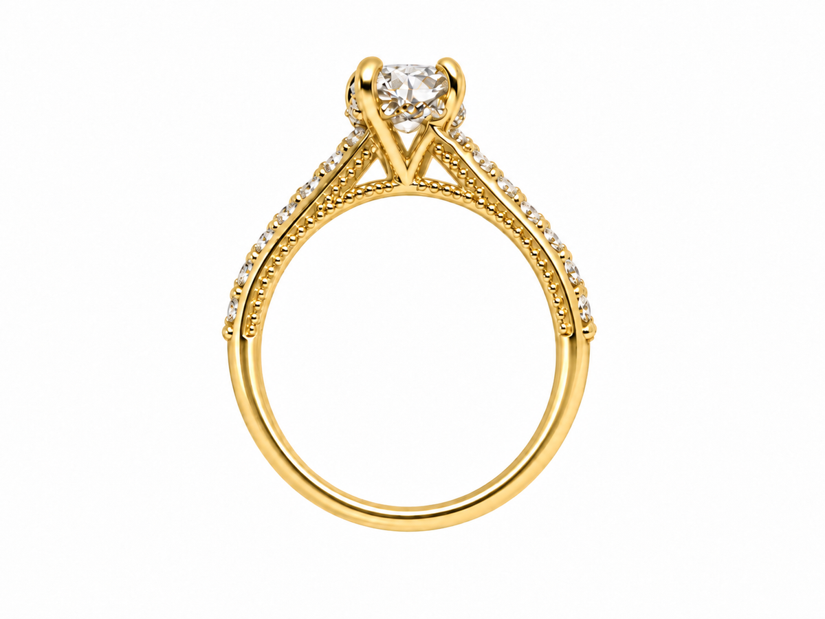 1.25 Carat Marquise Cut Lab Grown Diamond Ring