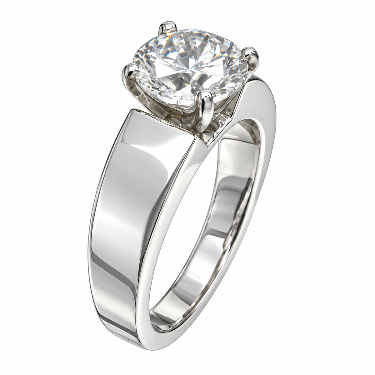 2 Carat Platinum 950 Solitare Lab Grown Diamond Ring