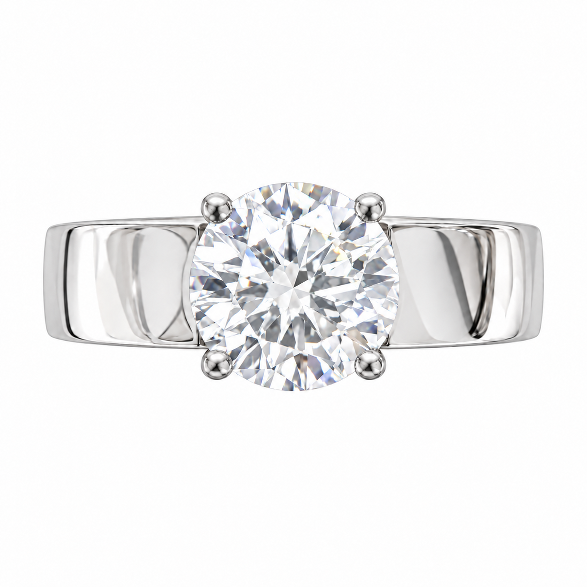 2 Carat Platinum 950 Solitare Lab Grown Diamond Ring