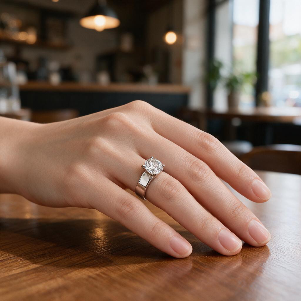 2 Carat Platinum 950 Solitare Lab Grown Diamond Ring