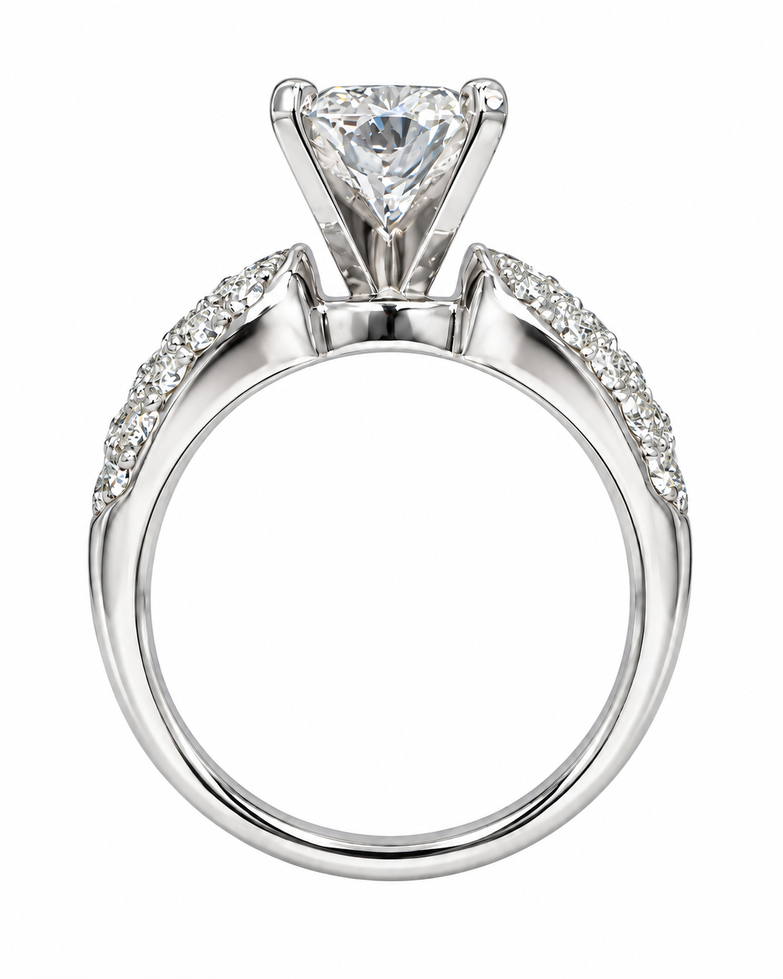 2 Carat Cushion Cut Fancy Lab Grown Diamond Ring