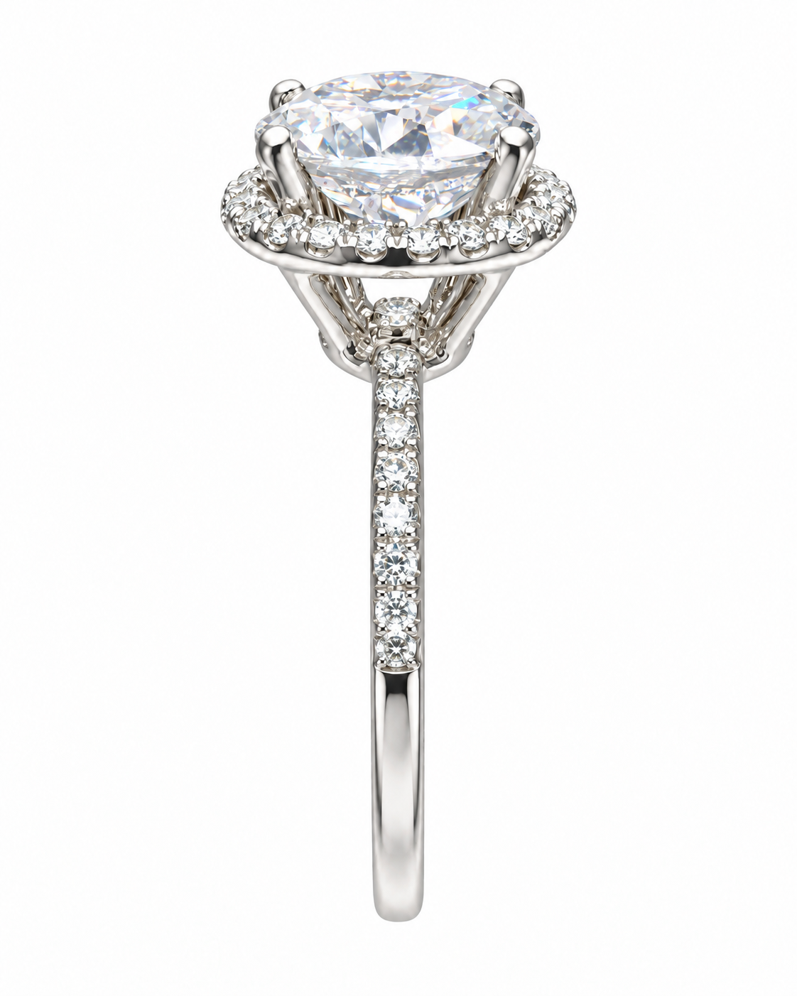 3.5 Carat Round Brilliant Cut Lab Grown Diamond Ring