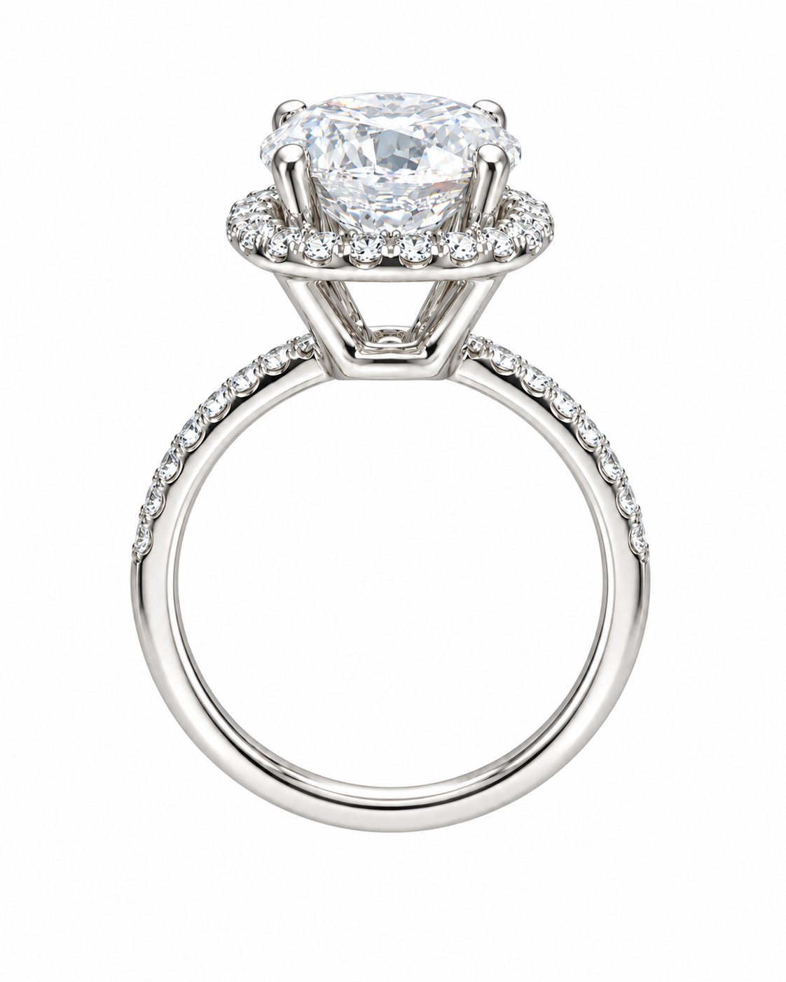 3.5 Carat Round Brilliant Cut Lab Grown Diamond Ring
