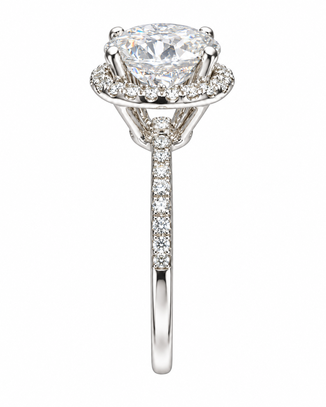 3.5 Carat Round Brilliant Cut Lab Grown Diamond Ring